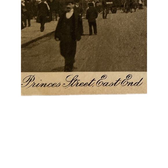 Antique Ephemera Early 1900s RPPC Castle Postcards Princes St East End Edinburgh - Picture 4 of 7